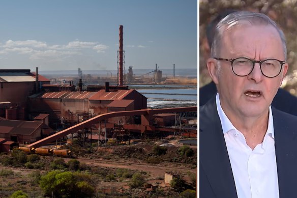 Prime Minister Anthony Albanese has announced a $2.4 billion support package for the Whyalla steel mill. 