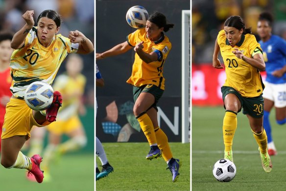 Sam Kerr, dubbed by some as the greatest Australian soccer player of all time, still has thoughts of doubt about talent and belonging.