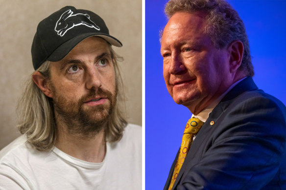 Mike Cannon-Brookes and Andrew Forrest have fallen out over the Sun Cable solar power transmission project.