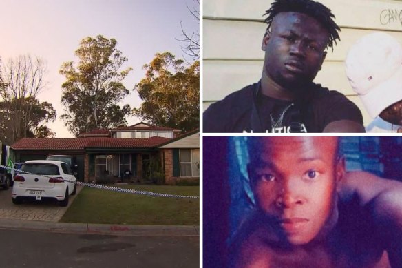 Police are searching for the alleged attacker Prince Fanhbulleh (top right), after the death of Youhanna Angok, (bottom right). 