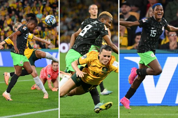 There were some telling moments as Nigeria moved to a two-goal advantage before Australia got one back late.