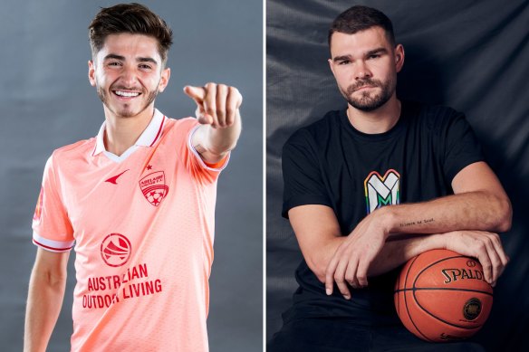 Josh Cavallo of Adelaide United and NBL star Isaac Humphries are the only openly gay men in Australian professional sport.