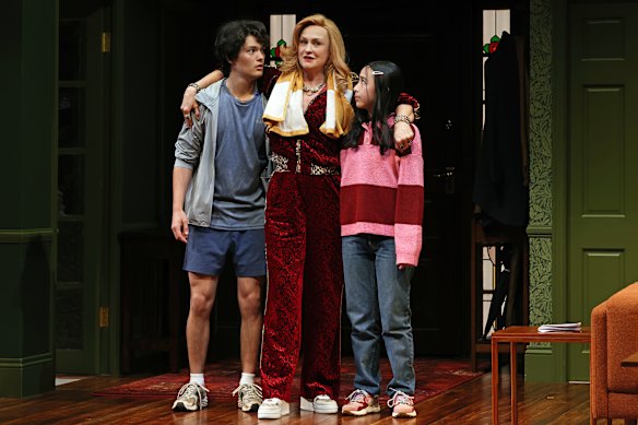 Ty Arnott, Helen Thomson and Brooklyn Davies in The Unfriend.    