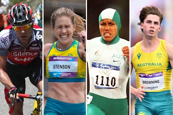 Cyclist Cadel Evans and marathon runner Jessica Stenson are examples of athletes who rely heavily on aerobic capacity, while explosive athletes, such as sprinters Cathy Freeman and Rohan Browning, depend far more on anaerobic power.