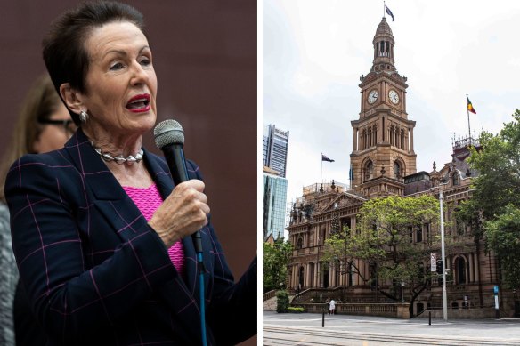 Lord Mayor Clover Moore and the Sydney Town Hall