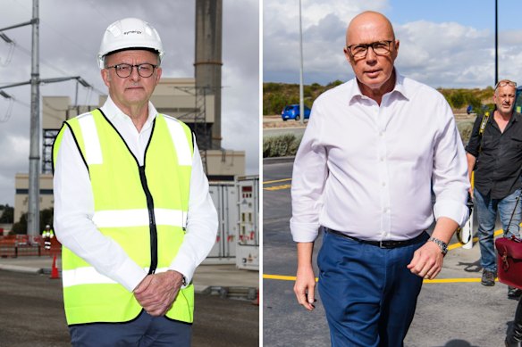 Albanese and Dutton on the campaign trail in Perth.