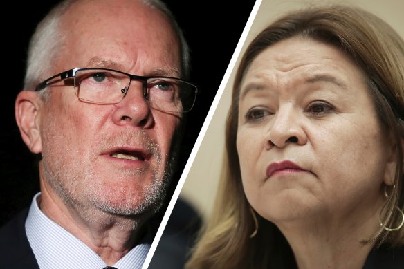 The not-so-dream team: The ABC’s former chair, Justin Milne, and  managing director, Michelle Guthrie.