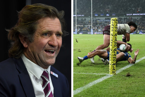 Manly coach Des Hasler is facing a fine for his comments over last Friday’s loss to Parramatta. 