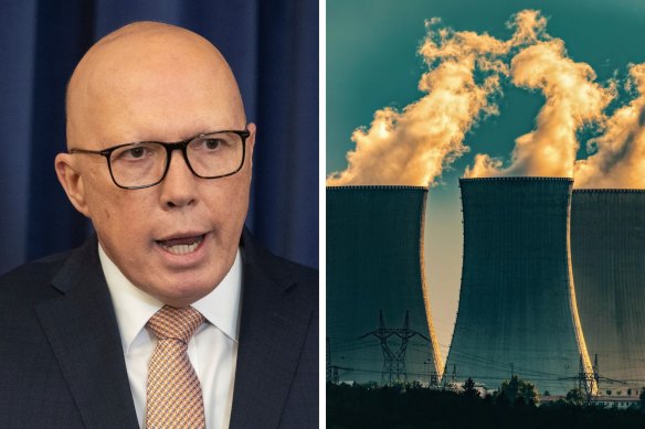 Opposition Leader Peter Dutton said on Monday a nuclear reactor “would have dealt very adequately with the recent tremors that we’ve seen”.