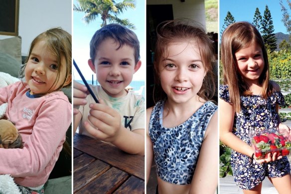 The missing children who are the subject of a Queensland police amber alert.