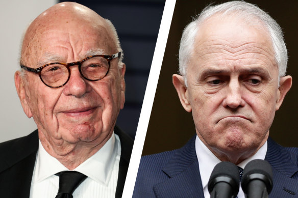 Malcolm Turnbull and Rupert Murdoch.