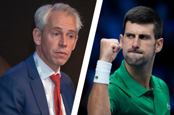 Immigration Minister Andrew Giles will grant Novak Djokovic a visa to play in the Australian Open. 