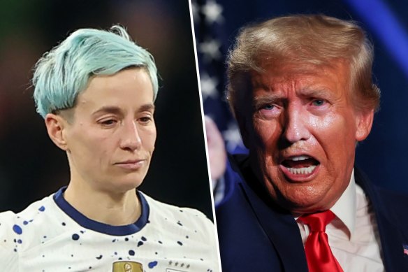 US player Megan Rapinoe found herself in another public spat with Donald Trump after her team was bundled out of the World Cup.