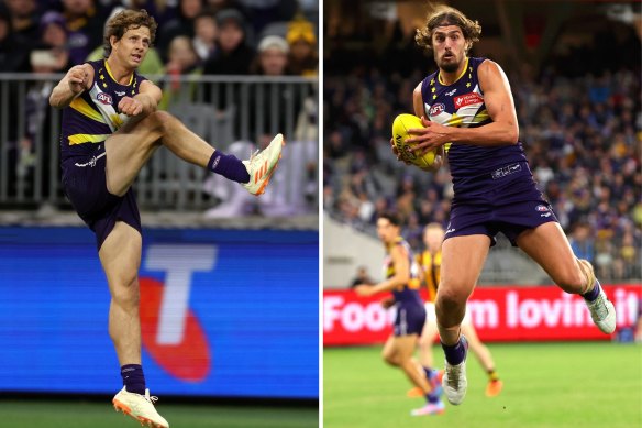 Nat Fyfe and Luke Jackson mixed their time between attack and the midfield during their win over the Hawks at the weekend.