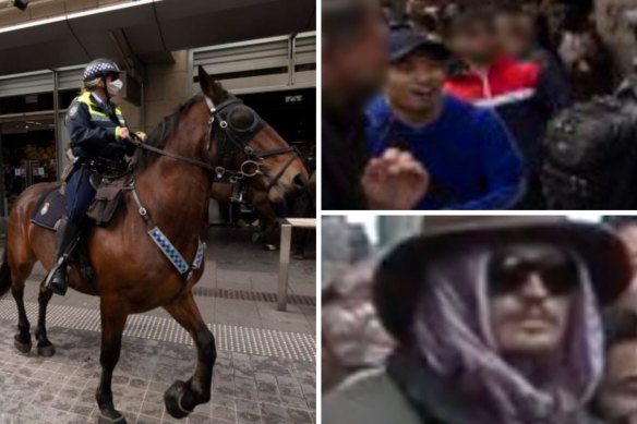 Police are seeking to identify four men following last Saturday’s anti-lockdown rally.