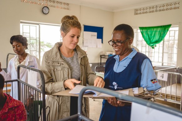 “I was compared to Adolf Hitler”:  of the 940 children Renée Bach (above, centre) took in at a medical centre in Uganda, it’s reported that 105 died.