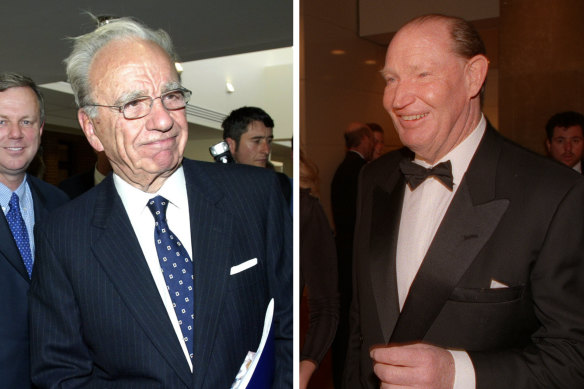 Rupert Murdoch and Kerry Packer.