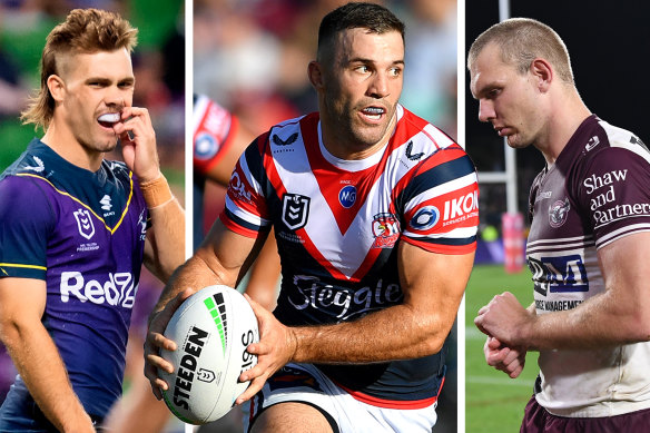 First among equals ... James Tedesco is carrying the Roosters this season.