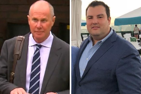 Allegations have been made about the behaviour of former Nine executives Darren Wick (left) and Adrian Foo.