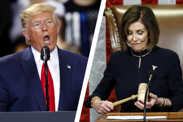 Nancy Pelosi has signalled formal impeachment charges against Donald Trump could be sent to the Senate as early as next week.