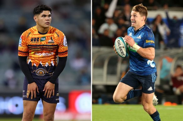 Noah Lolesio and Beauden Barrett.