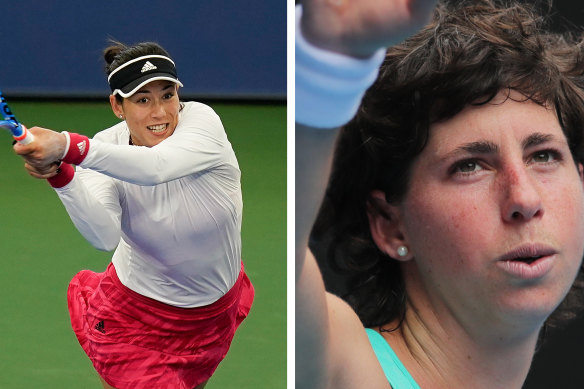 Garbine Muguruza paid tribute to former top 10 player Carla Suarez Navarro, who earlier announced she has been diagnosed with Hodgkin lymphoma.