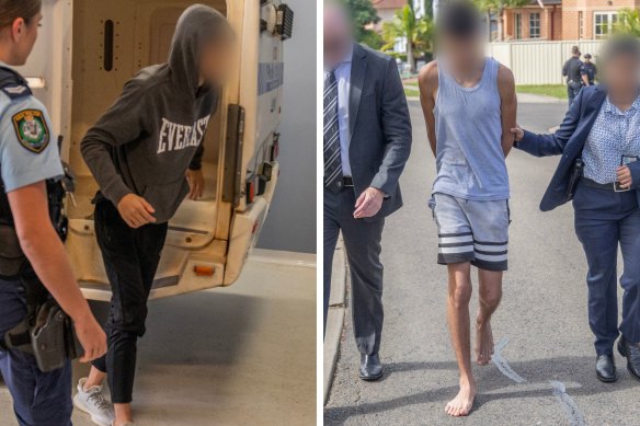 Teenagers arrested in a counter-terrorism raid in April following the stabbing of a bishop in Sydney’s west.
Investigators later allegedly found evidence linking the same group of young men to gay hate crime assaults. 