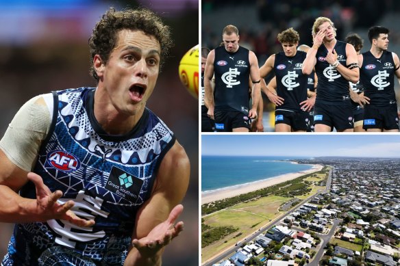 Carlton player Ed Curnow offered his teammates the use of his Torquay home for a team bonding session in their season of struggle.