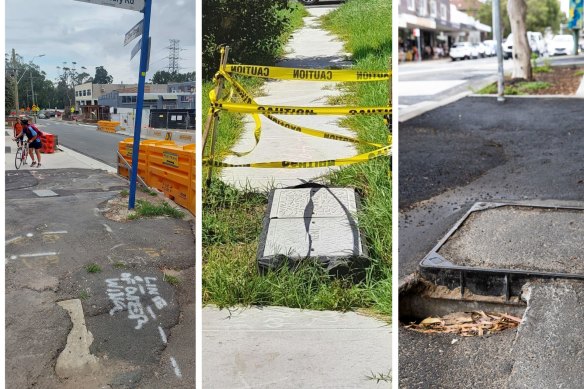 Local councils say tree roots, tradies, utility companies, water damage and even sunlight are the main reasons for damaged footpaths.