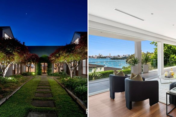 David Fairfull’s Kangaroo Valley estate (left) sold at the largest known loss in NSW for that year when the mortgagor took it back. But his Mosman home sold for $12 million.