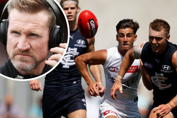Nathan Buckley has doubts about the Blues.