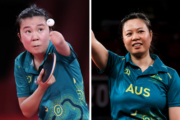 Qian Yang and Lina Lei won gold in table tennis at the Paralympics.