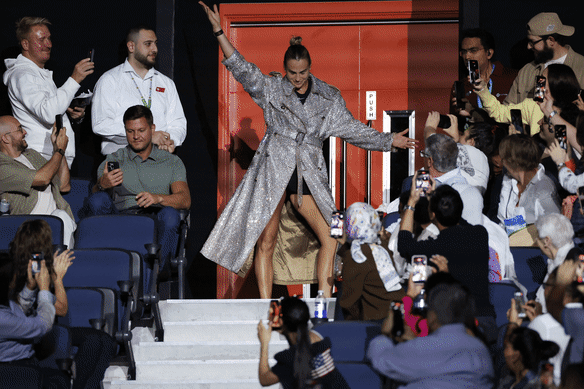 Aryna Sabalenka and Nick Kyrgios ahead of their “Battle of the Sexes” match.