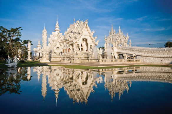 The White Temple is more like an art installation than a traditional temple.