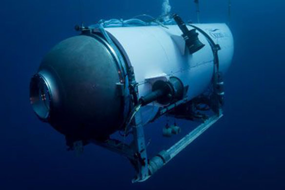 OceanGate Expeditions in June 2021 shows the company’s Titan submersible.