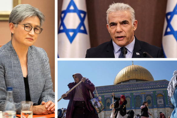 Foreign Minister Penny Wong and the Albanese government have been criticised by Israeli Prime Minister Yair Lapid over the shift in policy.