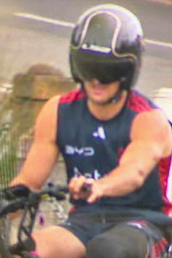 Easy rider: Billy Smith has since opted for extra precaution with a helmet and goggles.
