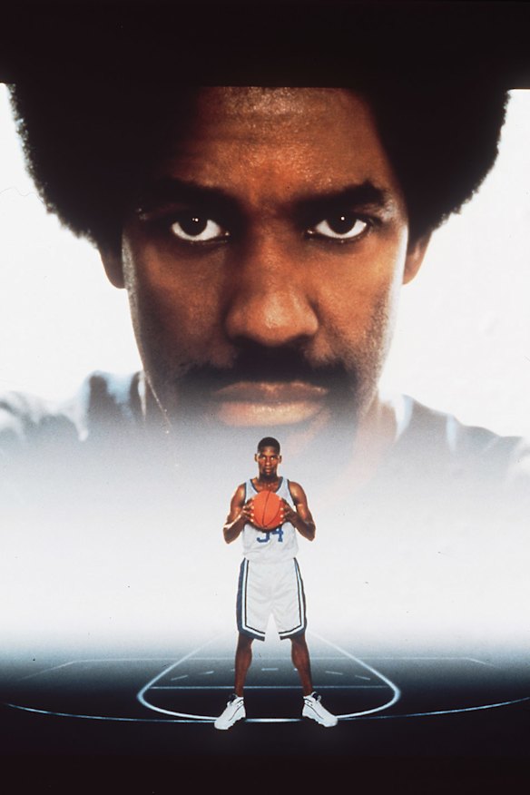 Denzel Washington and Ray Allen in the film He Got Game.