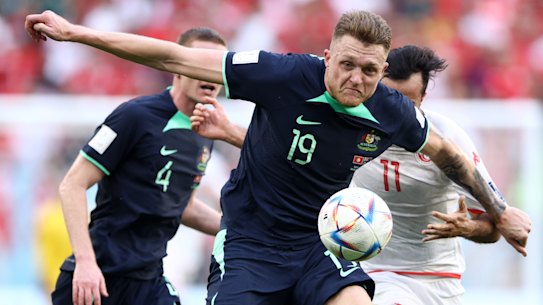 Harry Souttar uses his size to dominate a contest.