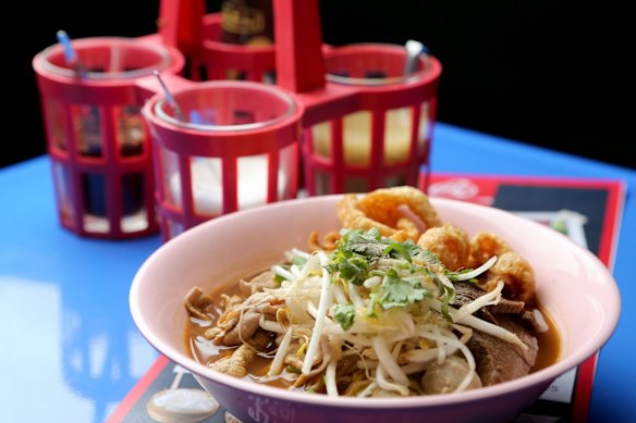 Soi 38’s beef boat noodles.
