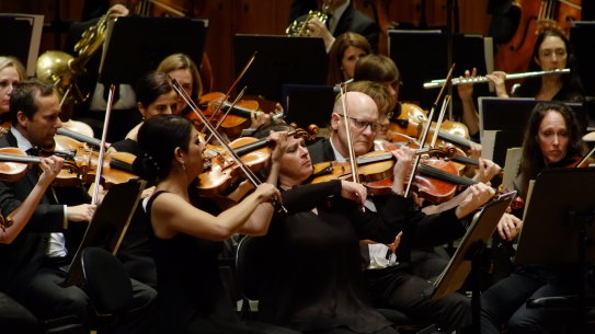  The Australian World Orchestra performs at the Sydney Opera House. Lives concerts instantly fell victim to the pandemic but not all the impacts of COVID-19 on the classical music world have been bad.