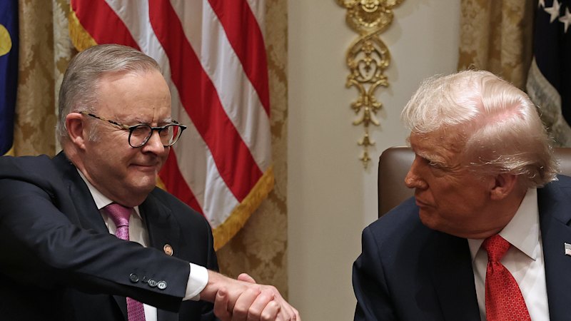 Australia news LIVE: Critical minerals stocks soar after deal signed in Albanese-Trump meeting; Rudd apologises to Trump; Storm warnings for Victoria, heat for Sydney