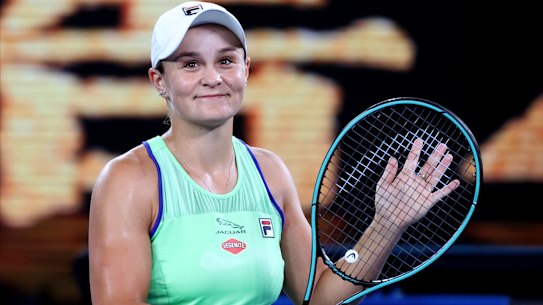 Ash Barty at the 2020 Australian Open. “When Ash had her break [from tennis]," recalls her dad, "we never thought she’d be back. Never."