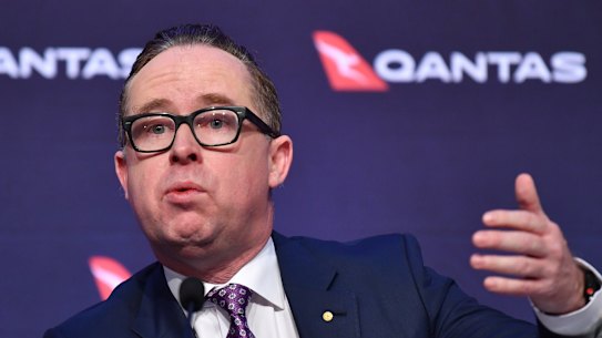 Qantas chief executive Alan Joyce said the airline was recognising its role in the fight against catastrophic climate change.