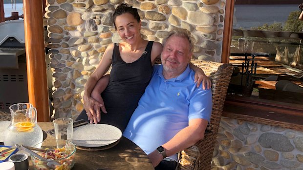 Richard White and Christine Kontos in January 2022.