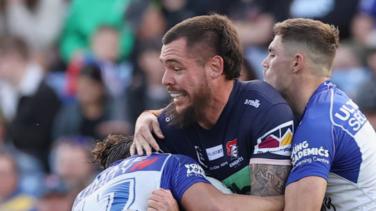 Knights prop David Klemmer.