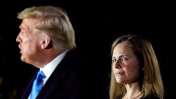 Amy Coney Barrett joined the other eight Supreme Court judges isn rejecting the Texas bid to overturn votes in four other states. 