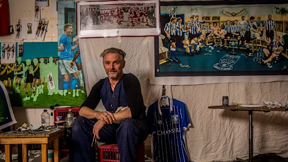 Jamie Cooper took his art on the road through Europe and sold it to some of the world's biggest soccer clubs. 