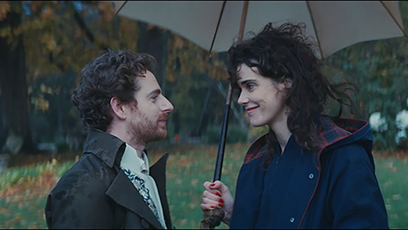 Pablo Pauly, left, and Camille Rutherford star in Jane Austen Wrecked My Life.