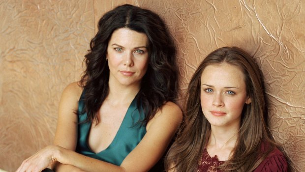 Lauren Graham and Alexis Bledel as mother and daughter Lorelai and Rory in Gilmore Girls, which has just marked the 20th anniversary of its first US broadcast.